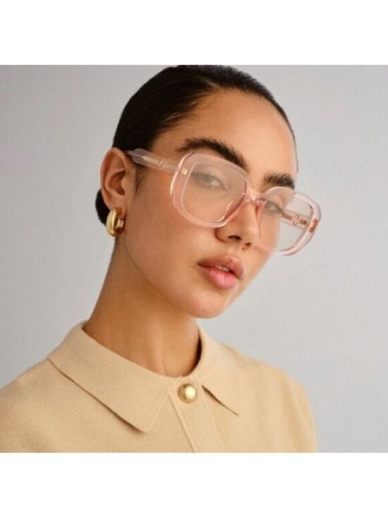 Gucci GG1557SK 003 Square Sunglasses - Transparent Nude/Pink main image 12